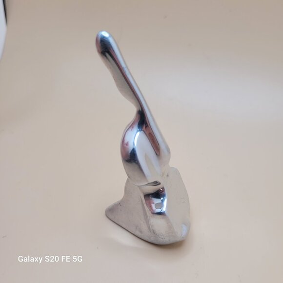 Hoselton Signed Aluminum Cello Sculpture Vintage Figurine Canada MCM - Picture 6 of 11